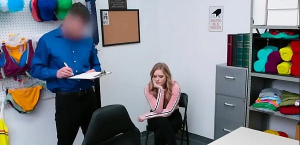  Blonde Shoplyfter With Natural Tits And Hot Body Fucked Hard